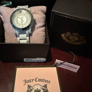 JUICY COUTURE Watch with White band and Silver